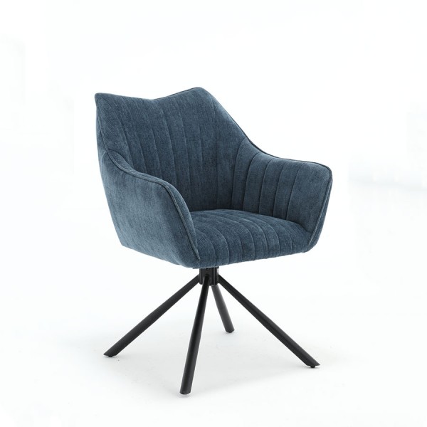 Marcella Swivel Dining Chair Blue